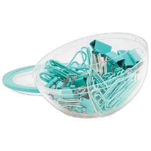 KIT CLIP+PRENDEDOR DE PAPEL AQUA TILIBRA