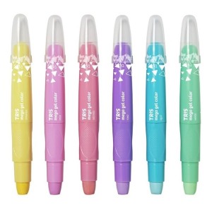 GIZ DE CERA RETRÁTIL MEGA GEL COLOR 6 CORES PASTEL TRIS