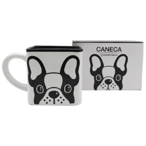 CANECA CUBO 300ML BULLDOG ZONA CRIATIVA