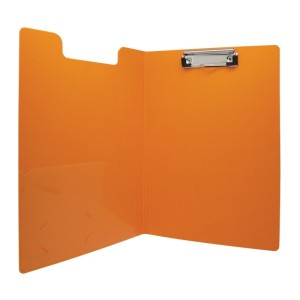 PRANCHETA COM CAPA A4 ECOSTRIPE OPACA LARANJA YES