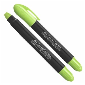 CANETA MARCA TEXTO GEL SUPER SOFT VERDE FABER-CASTELL,MARCA TEXTO GEL SUPER SOFT