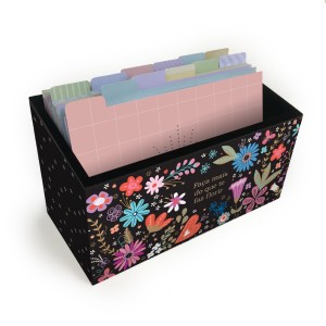 FICHÁRIO DE MESA C/ 12 DIV. FIORE FINA IDEIA