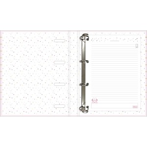 CADERNO ARGOLADO CARTONADO C/ ELÁSTICO MINNIE 80 FLS TILIBRA