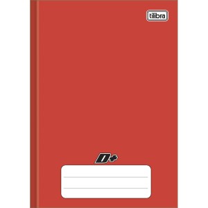 CADERNO BROCHURA CAPA DURA 1/4  VERMELHO 48 FLS D+ TILIBRA
