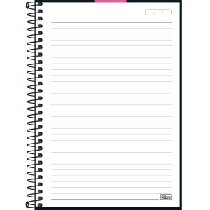 CADERNO ESPIRAL CAPA PLÁSTICA 1/4 NEON PINK 80 FLS TILIBRA