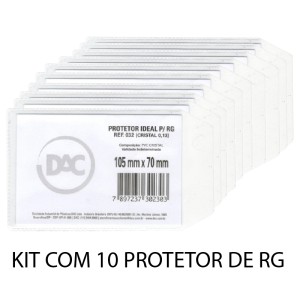 KIT PROTETOR RG 70MMX105MM 10 UND DAC