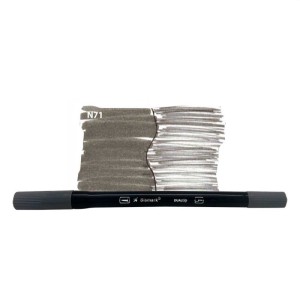 CANETA BRUSH DUALTIP COM PONTA PINCEL E EXTRA FIN N71 YES