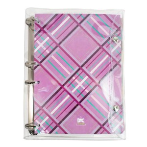 CADERNO ARGOLADO CRISTAL 1/4 ROSA 192FLS DAC