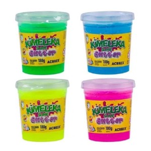 KIMELEKA GLITTER SLIME CORES SORTIDOS 180G ACRILEX