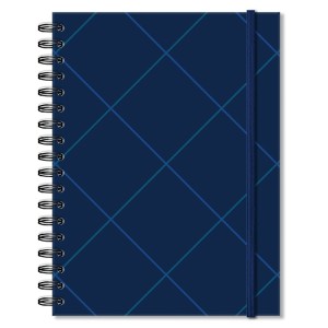 CADERNO COLEGIAL QUADRICULADO 1M AZUL FINA IDEIA