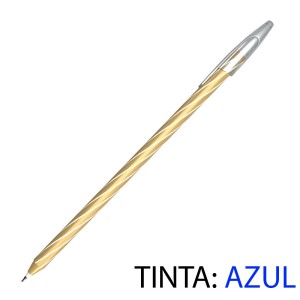 CANETA ESFEROGRÁFICA SPIRO GEM 0,7MM OURO CIS
