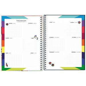 PLANNER ESPIRAL NOW UNITED COLEGIAL M7 TILIBRA