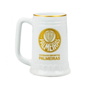 CANECA PORCELANA BRANCA 500ML PALMEIRAS MILENO