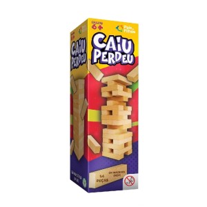 JOGO CAIU PERDEU EM MADEIRA MDF PAIS & FILHOS