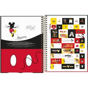 CADERNO ESPIRAL CD COLEGIAL 1M MICKEY 80 FOLHAS TILIBRA