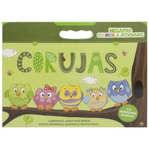 MEGAPAD COLORIR&ATIVIDADES CORUJAS TODOLIVRO