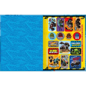 CADERNO BROCHURA CD UNIV HOT WHEELS MONSTER 80 FLS TILIBRA