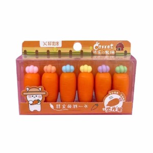 MARCA TEXTO CENOURA 6 CORES