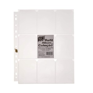 REFIL ÁLBUM DE COLEÇÃO 9 BOLSOS CARDS DE RPG 10UNID YES