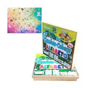 QUEBRA CABEÇA ALFABETO MDF