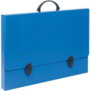 PASTA A3 POLIONDA AZUL COM ALÇA