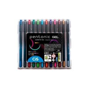CANETA PENTONIC GEL C/12CORES CIS