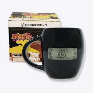CANECA OVAL ALDEIA DA FOLHA - NARUTO ZONACRIATIVA