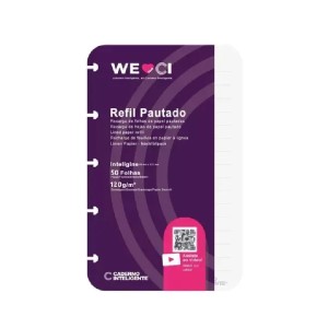 REFIL PAUTADO 120G INTELIGINE CADERNO INTELIGENTE
