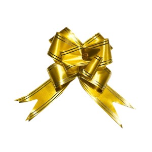 LAÇO PRONTO DOURADO COM PRATA 10PCS 30X510MM