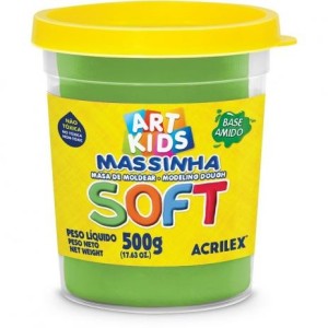 MASSINHA DE MODELAR SOFT 500G VERDE ACRILEX