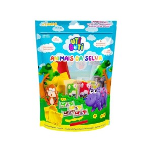 KIT MASSINHA DE MODELAR ANIMAIS DA SELVA UTI GUTI