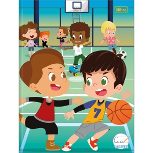 CADERNO DE CALIGRAFIA BROCHURA CD SAPECA MASC 40 FLS TILIBRA