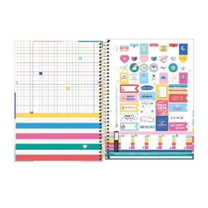 CADERNO ESPIRAL CD COLEGIAL 10M BE NICE 160 FLS TILIBRA