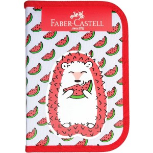 ESTOJO ESCOLAR PORCO ESPINHO KIT 18 ITENS FABER-CASTELL
