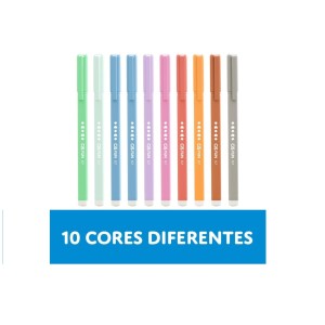 CANETA ESFEROGRÁFICA FUN 10 CORES CIS