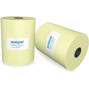 BOBINA TERMICA PDV 80MMX40MT AMARELO  UNIDADE REGISPEL