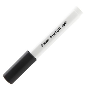 CANETA MARCADOR PILOT PINTOR FINA 1.0MM CLASSICA PRETO