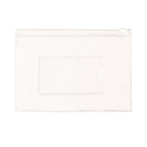 PASTA COM ZÍPER SLIDE 130X175MM TRANSPARENTE YES