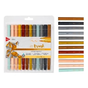 CANETA SKETCH BRUSH VIBES TONS ESCANDINAVOS 12 CORES TRIS