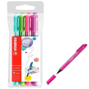 ESTOJO POINTMAX COLOR 4 CORES STABILO