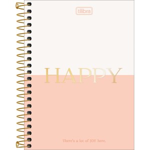 CADERNETA ESPIRAL CD 1/8 HAPPY 80 FLS TILIBRA