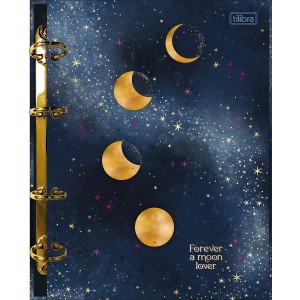 CADERNO ARGOLADO CARTONADO COLEGIAL MAGIC 80 FOLHAS TILIBRA