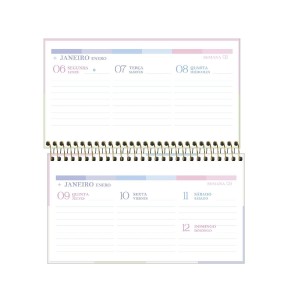 AGENDA ESPIRAL SEMANAL DE BOLSO HAPPY M2 TILIBRA