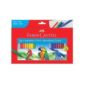 CANETINHA HIDROGRÁFICA 24 CORES FABER-CASTELL