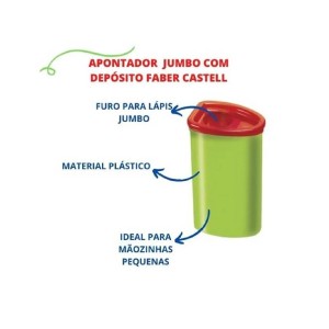 APONTADOR C/ DEPÓSITO JUMBO FABER-CASTELL
