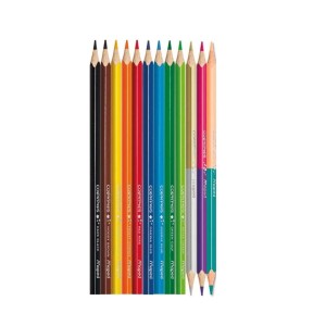 LÁPIS DE COR TRIANGULAR 12 LÁPIS C/ 15 COLOR PEPS STAR MAPED