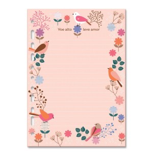 REFIL DECORADO CADERNO ARGOLADO LEVE AMOR FINA IDEIA