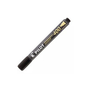 MARCADOR PERMANENTE PONTA CHANFRADA 4.0MM PRETO PILOT