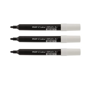KIT 3 CANETAS HIDROGRÁFICA COLOR 850 JR PRETO PILOT