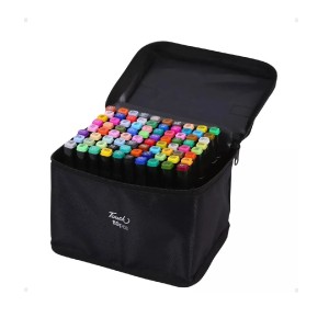 CANETA MARCADOR PONTA DUPLA TOUCH 80 CORES